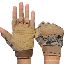 Bicycle Cycling Sport Half Finger Knuckle Protective Pad Breathable Military Tactical Gloves